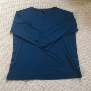 Talbots Blue 3/4 Sleeve Sweater